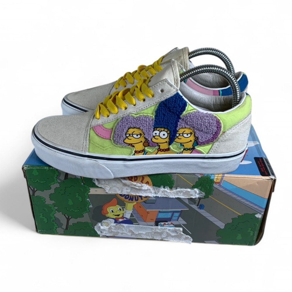 Vans Off the Wall Simpsons Bouviers Shoes Old Skool Men Sz 7/Wmn 8.5 W Box  S683